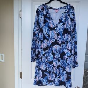 Floral Blue and Pink Dress NWOT